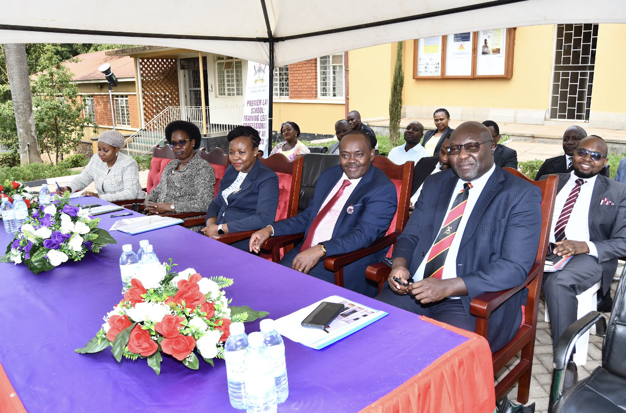 Left to Right: Dr. Zahara Nampewo, Dr. Patricia Achan Okiria, The Chief Guest - Hon. Lady Justice Sarah Langa-Siu, Hon. Medard Lubega Sseggona and Assoc. Professor Ronald Naluwairo at the orientation. Orientation for the law freshmen and women 7th August 2025 with guest speakers: Hon. Medard Lubega Sseggona (Senior Partner-Lukwago and Co. Advocates; MP Busiro County East, Dr. Patricia Acan Okiria (Deputy Inspector General of Government) and Hon. Lady Justice Sarah Langa-Siu (Judge of the High Court of Uganda) who was the Chief Guest, Makerere University, Kampala Uganda, East Africa.
