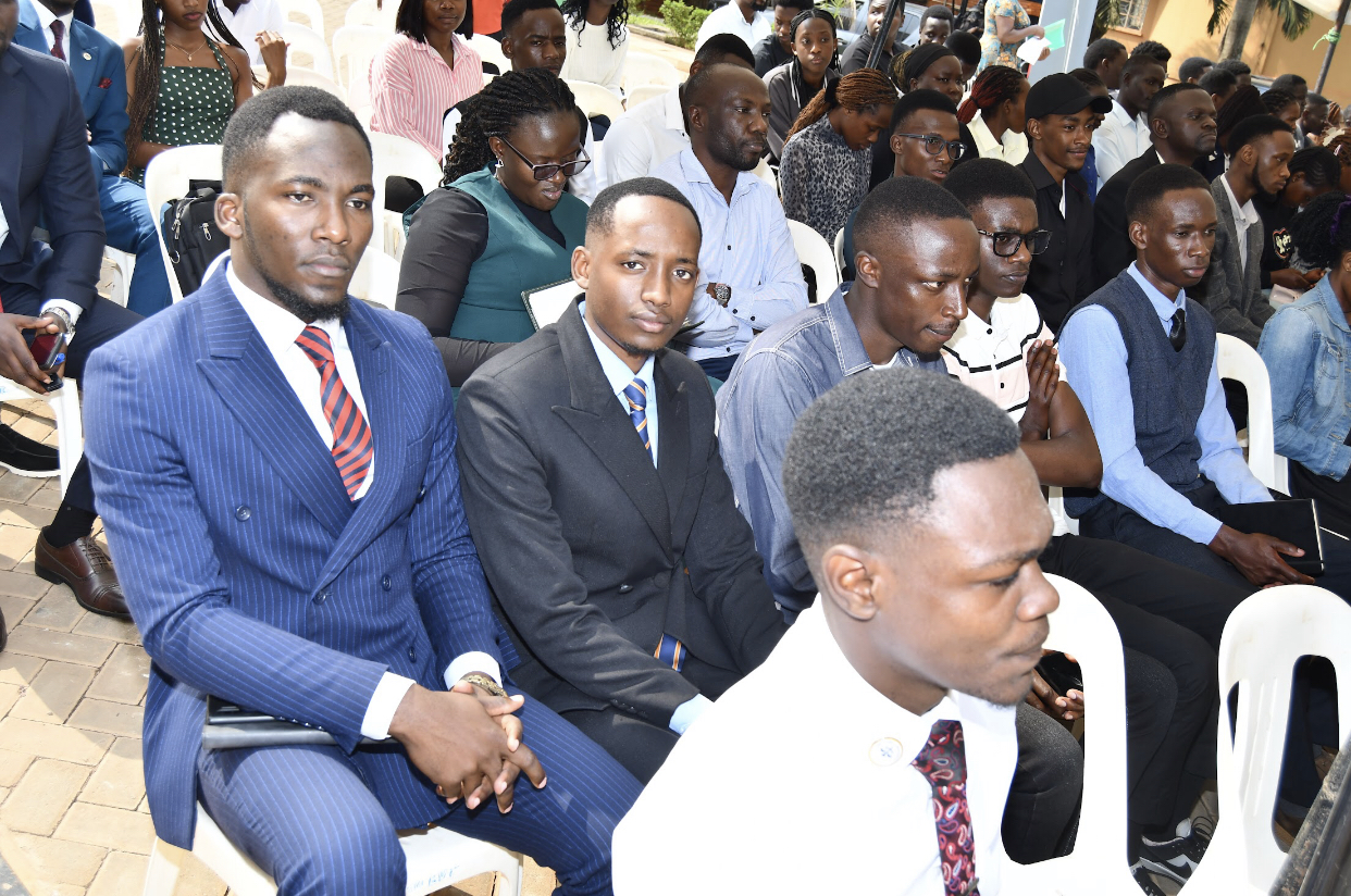 A section of SoL freshmen and women. Orientation for the law freshmen and women 7th August 2025 with guest speakers: Hon. Medard Lubega Sseggona (Senior Partner-Lukwago and Co. Advocates; MP Busiro County East, Dr. Patricia Acan Okiria (Deputy Inspector General of Government) and Hon. Lady Justice Sarah Langa-Siu (Judge of the High Court of Uganda) who was the Chief Guest, Makerere University, Kampala Uganda, East Africa.