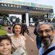 Prof. İbrahim Hakan Karataş takes a selfie with his family at the Makerere University Main Gate. Photo: LinkedIn/İbrahim Hakan Karataş. Prof. İbrahim Hakan Karataş Visiting Scholar at Makerere University and Professor at İstanbul Medeniyet University, Turkey. Time at College of Education and External Studies and farewell on 24th July 2025, Kampala Uganda, East Africa.