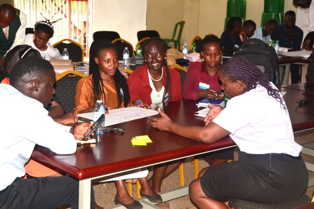 A section of the participants engaged in group work during the training 