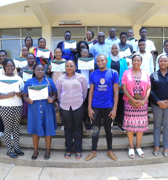Some of the processors who participated in the training with the Dean of the SFTNB, Dr. Julia Kigozi (3rd R) and the team from the Department of Food Techology and Nutrition at CAES, led by Dr Robert Mugabi. Department of Food Technology and Nutrition (DFTN) school-based nutrition awareness campaigns, diagnostic pre-visits to local food processors, and an intensive two-day hands-on training workshop held from 8th–9th September 2025 at the School of Food Technology, Nutrition, and Bioengineering (SFTNB), College of Agricultural and Environmental Sciences (CAES), Makerere University, Kampala Uganda, East Africa.