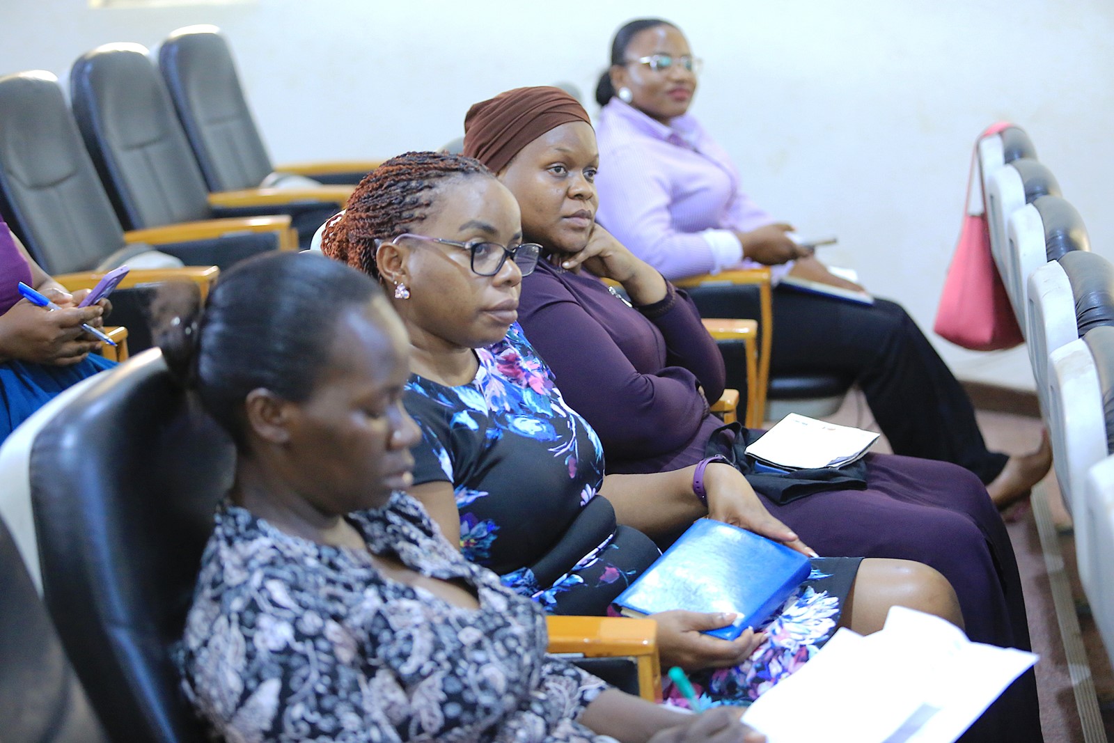 Some of the processors during the training at the School of Food Technology, Nutrition, and Bioengineering at Makerere University. Department of Food Technology and Nutrition (DFTN) school-based nutrition awareness campaigns, diagnostic pre-visits to local food processors, and an intensive two-day hands-on training workshop held from 8th–9th September 2025 at the School of Food Technology, Nutrition, and Bioengineering (SFTNB), College of Agricultural and Environmental Sciences (CAES), Makerere University, Kampala Uganda, East Africa.