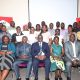 Seated: Mr. Paul Mwanja (Centre), Prof. Ibrahim Mike Okumu (2nd Left) and Dr. John Sseruyange (Right) with trainers at participants in Jinja on 5th September 2025. Ministry of Finance, Planning and Economic Development (MoFPED), in partnership with the Public Investment Management Centre of Excellence (PIM CoE), Makerere University, Kampala, successful completion of two-week intensive training in the Certificate of Financial Implications (CFI) – Integrated Regulatory Cost-Benefit Analysis. September 5 2025, Pearl on the Nile Hotel, Jinja, Uganda, East Africa.