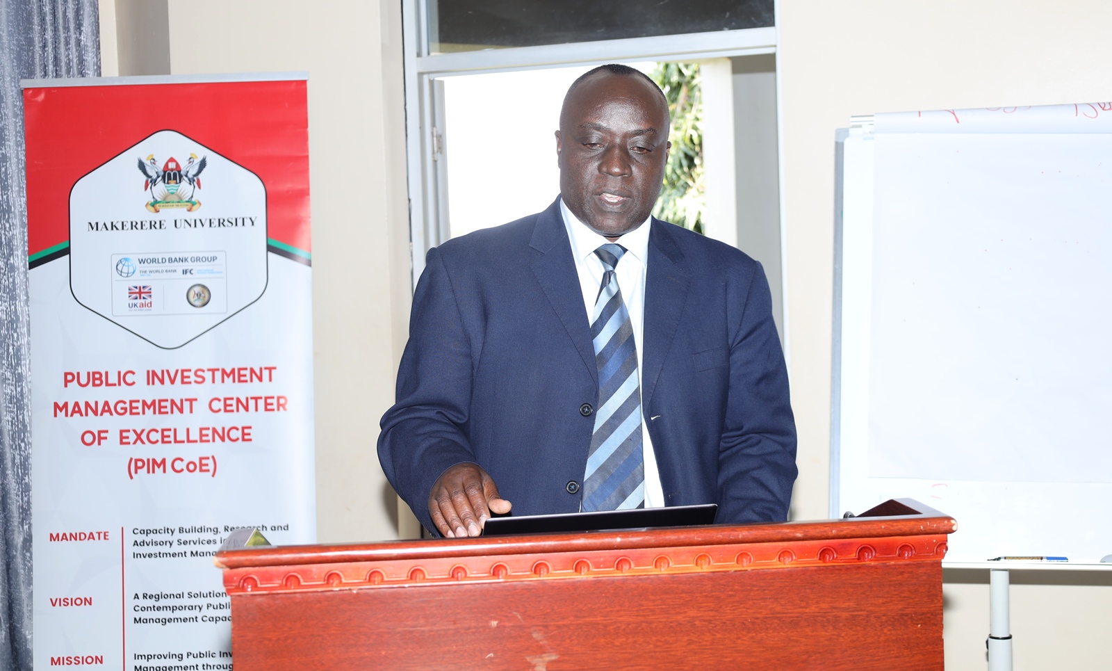 Mr. Paul Mwanja. Ministry of Finance, Planning and Economic Development (MoFPED), in partnership with the Public Investment Management Centre of Excellence (PIM CoE), Makerere University, Kampala, successful completion of two-week intensive training in the Certificate of Financial Implications (CFI) – Integrated Regulatory Cost-Benefit Analysis. September 5 2025, Pearl on the Nile Hotel, Jinja, Uganda, East Africa.