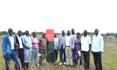 CoVAB Leadership led by Prof. Frank Nobert Mwiine, together with the Makerere University Council Audit Committee led by Mr. Amon Muteganda inspected the boundaries of Buyana Stock Farm. Farm Manager Buyana Stock Farm under College of Veterinary Medicine, Animal Resources and Biosecurity (CoVAB), Makerere University, Kampala Uganda, East Africa, handover of leadership from Dr. Mathias Wasswa to Ms. Nansubuga Frances in Mpigi District, 28th August 2025.