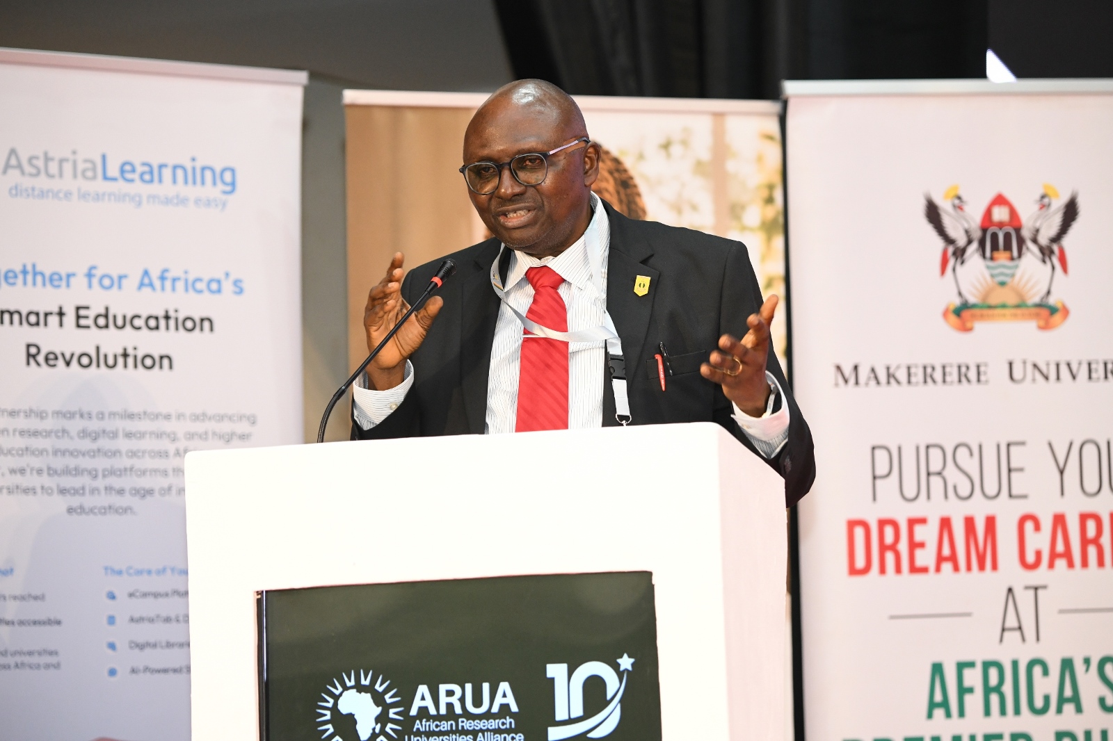 Day 2 of the 5th African Research Universities Alliance (ARUA) Biennial International Conference on Research, Innovation and Artificial Intelligence, October 30, 2025 hosted by Makerere University, Kampala Uganda, East Africa.