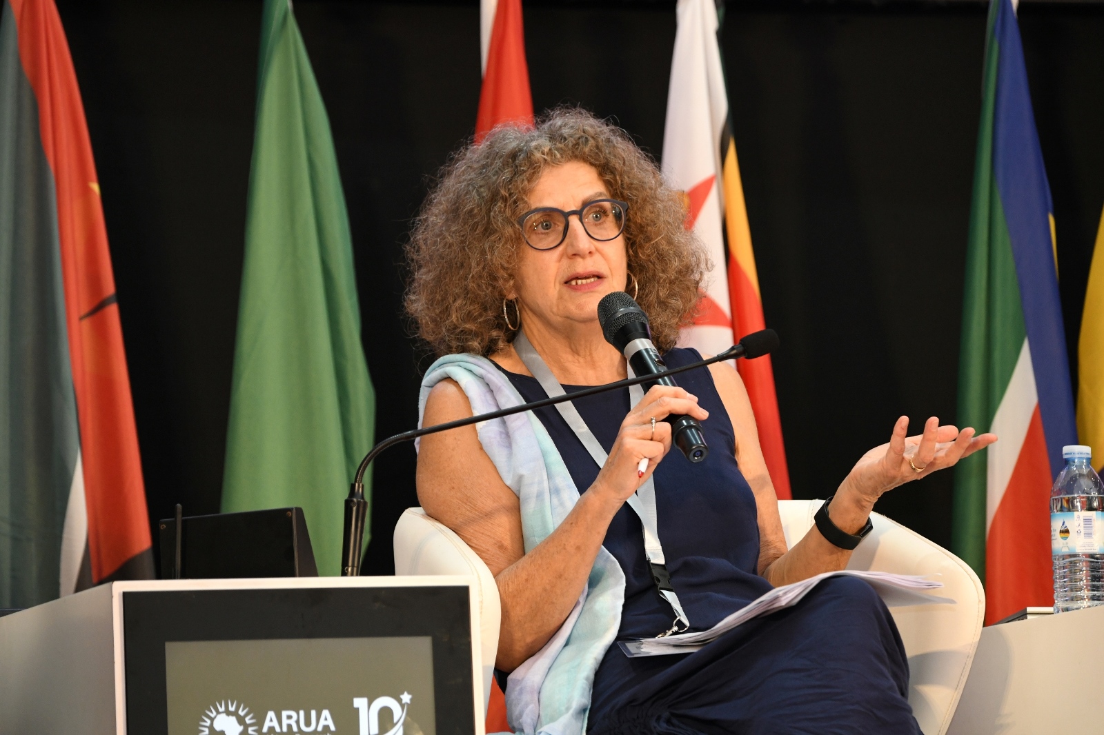 Prof. Sharon Fonn. Day 2 of the 5th African Research Universities Alliance (ARUA) Biennial International Conference on Research, Innovation and Artificial Intelligence, October 30, 2025 hosted by Makerere University, Kampala Uganda, East Africa.