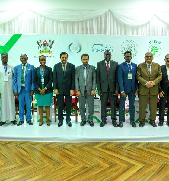 H.E. Muhammad Hassan Wazir (6th Left) and Prof. Barnabas Nawangwe (4th Left) pose for a group photo with participants at the ICTW-FSTCA 2025 Opening Ceremony on 28th October. Makerere University hosts the International Conference and Training Workshop on Food Systems Transformation for Climate Actions (ICTW-FSTCA 2025) under the COMSTECH Forum for Environment and Ecosystem Restoration (CFEER). Opening Ceremony, 28th October 2025, Main Building, Kampala Uganda, East Africa.