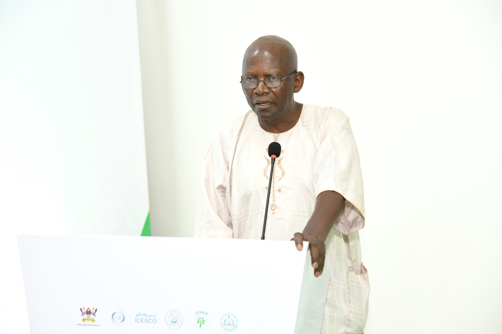 Mr. Alex Bambona. Makerere University hosts the International Conference and Training Workshop on Food Systems Transformation for Climate Actions (ICTW-FSTCA 2025) under the COMSTECH Forum for Environment and Ecosystem Restoration (CFEER). Opening Ceremony, 28th October 2025, Main Building, Kampala Uganda, East Africa.