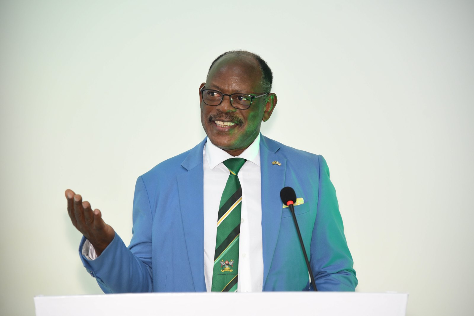 Prof. Barnabas Nawangwe delivers his welcome address. Makerere University hosts the International Conference and Training Workshop on Food Systems Transformation for Climate Actions (ICTW-FSTCA 2025) under the COMSTECH Forum for Environment and Ecosystem Restoration (CFEER). Opening Ceremony, 28th October 2025, Main Building, Kampala Uganda, East Africa.