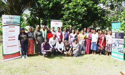 Prof. Frank Mugagga and the RUFS Project Team pose for a group photo with Kasese smallholder farmers. The Resilient Urban Food Systems (RUFS) project led by Prof. Frank Mugagga, Department of Geography, Geo-Informatics, and Climatic Sciences, CAES, Makerere University, Kampala and funded through the AgriFoSe2030 Programme initiative titled “Strengthening Urban Food Systems Resilience to Flood and Drought Risks through New Strategic Partnerships: Consolidating Gains from the RUFS Project in Kasese Municipality and Mbale City, Uganda,” intensive two-day training workshop for smallholder farmers in Kasese Municipality 13th and 14th October 2025, East Africa.