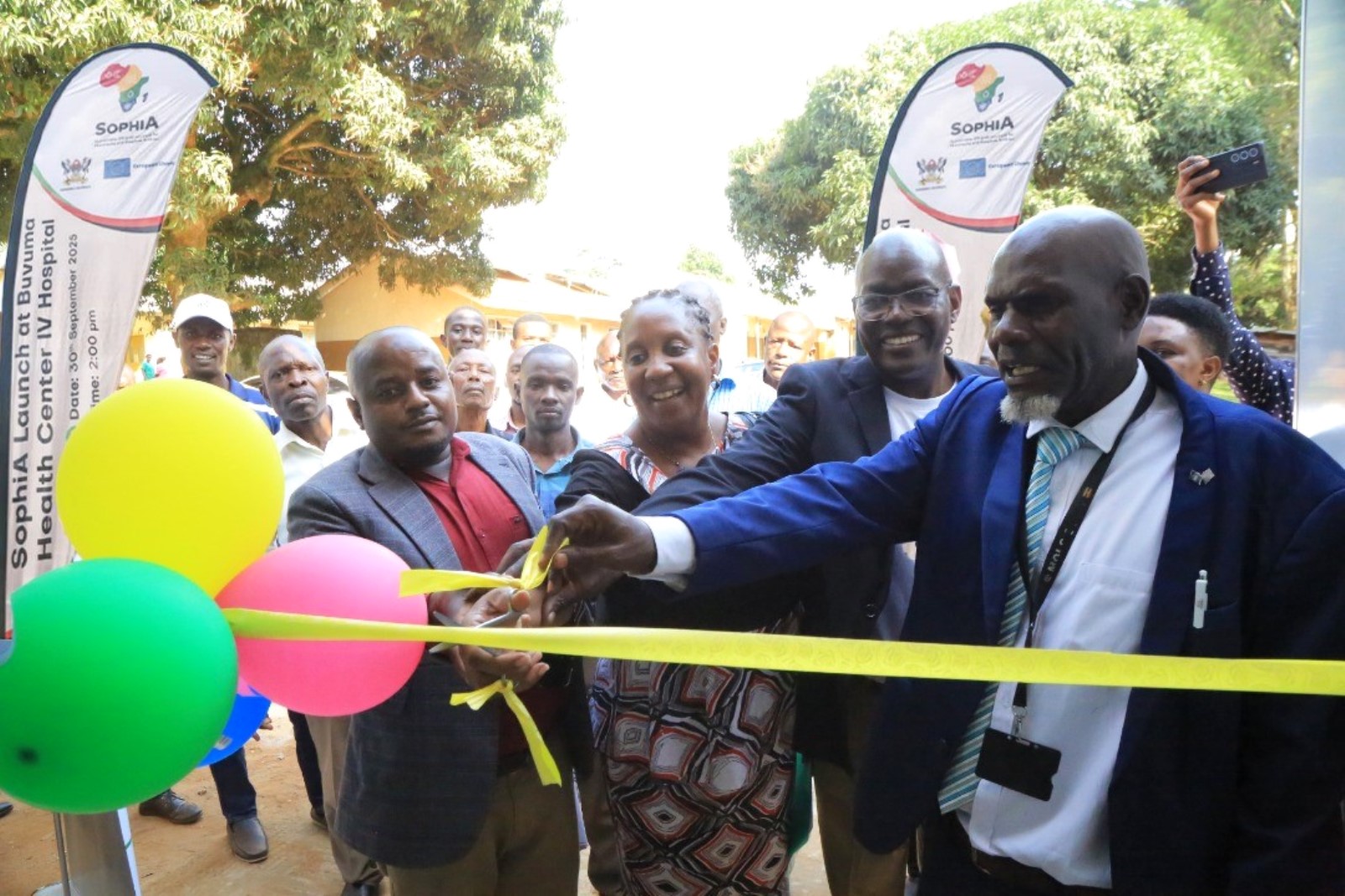 The SophiA Project facility at Buvuma Health Centre IV was officially commissioned by the Vice Chancellor of Makerere University, represented by Dr. Julia Kigozi, Dean of the School of Food Technology, Nutrition and Bio-engineering, Dr. Julia Kigozi on 30th September 2025. Sustainable Off-Grid Solutions for Pharmacies and Hospitals in Africa (SophiA) Project facility at Buvuma Health Centre IV official commissioning by the Vice Chancellor of Makerere University, Kampala Uganda, East Africa represented by Dr. Julia Kigozi on 30th September 2025.