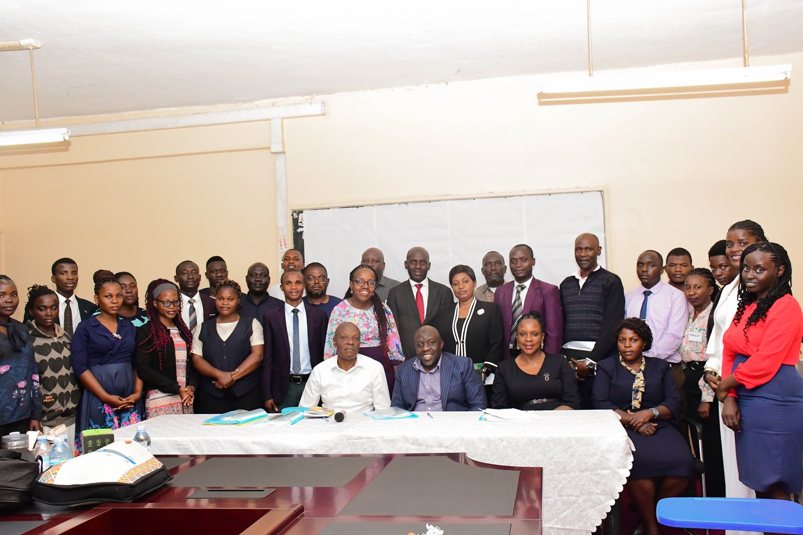 Some of the staff and students who participated in the Lecture on 16th October 2025. Staff and students tipped on Building Wealth, Securing the Future, Smart Investment and Retirement Strategies by Mr. Sulaiman Kiggundu, the Director-Budget Office at the Parliament of Uganda, 16th October 2025, Makerere University, Kampala Uganda, East Africa.