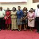 Dr. Rosemary Byanyima (Centre) with Prof. Sarah Kiguli (3rd Left) and other stakeholders at the engagement meeting on 24th October 2025. Makerere University, through the College of Health Sciences (CHS), hosted the Sickle Cell Disease Stakeholders’ Engagement Meeting organized by the Center of Excellence for Sickle Cell Disease and Neglected Tropical Diseases, in partnership with Enhancing Research Capacity for Sickle Cell Disease and Related Non-Communicable Diseases Across the Lifespan in Uganda (ENRICH) and the Sickle Pan Africa Research Consortium (SPARCo), 24th October 2025, MakSPH Auditorium, Kampala Uganda, East Africa.