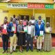 Prof. Sarah Ssali and Dr. William Tayeebwa together with staff show off some of MakPress' publications during the visit on 21st October 2025. First Deputy Vice Chancellor in charge of Academic Affairs, Prof. Sarah Ssali visits Makerere University Press (MakPress), which she visited today on 21st of October 2025, Kampala Uganda, East Africa.