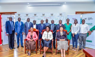 Seated: Mrs. Lorna Magara (Centre) with Prof. Sarah Ssali (Left) and Dr. Margaret J. Kigozi (Right) with other officials (Standing) after inauguration of the 3rd MakEF Board on 23rd October 2025. The 3rd Board of Trustees of the Makerere University Endowment Fund (MakEF) officially inaugurated by Mrs. Lorna Magara, Chairperson of the University Council, 23rd October 2025, Council Room, Kampala Uganda, East Africa.