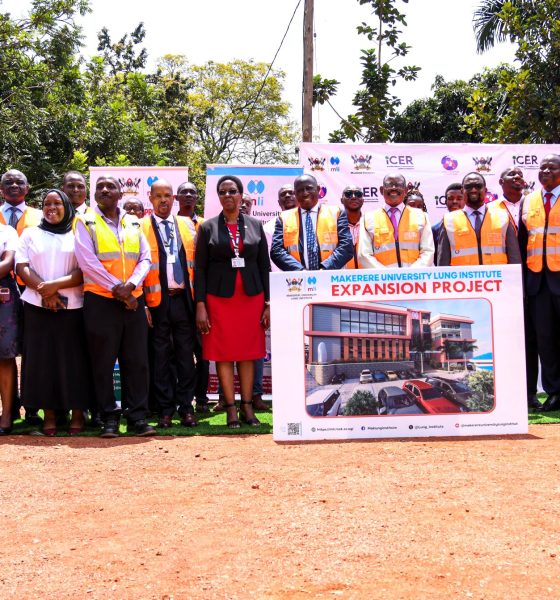 Officials pose for a group photo after the site handover for the MLI Expansion Project (MEP) on 4th November 2025. Makerere University Lung Institute (MLI) Expansion Project (MEP) site handover to CK Associates on 4th November 2025, Mulago Hill, Kampala Uganda, East Africa.
