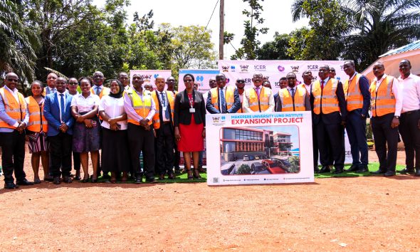 Officials pose for a group photo after the site handover for the MLI Expansion Project (MEP) on 4th November 2025. Makerere University Lung Institute (MLI) Expansion Project (MEP) site handover to CK Associates on 4th November 2025, Mulago Hill, Kampala Uganda, East Africa.