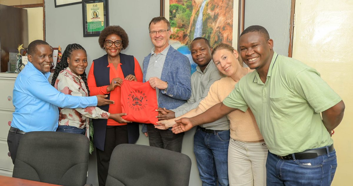 MakSPH Dean, Prof. Rhoda Wanyenze, together with the project team. September, 2025. Makerere University School of Public Health (MakSPH) and Estonia’s Tallinn University of Technology (TalTech) kick-off meeting for two-year collaborative project to transform health informatics education and practice in Uganda, supported by the Estonian Centre for International Development (ESTDEV), September 2025, MakSPH, Kampala Uganda, East Africa.