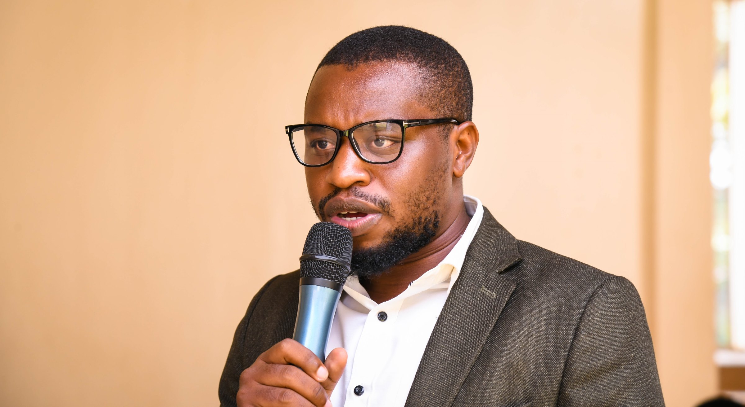 Mr. Gilbert Buregyeya. School of Food Technology, Nutrition and Bio-Engineering (SFTNB), in partnership with the Makerere Innovation and Incubation Center (MIIC), third edition of Entrepreneurship Exhibition on 12th November 2025, College of Agricultural and Environmental Sciences (CAES), Makerere University, Kampala Uganda, East Africa.