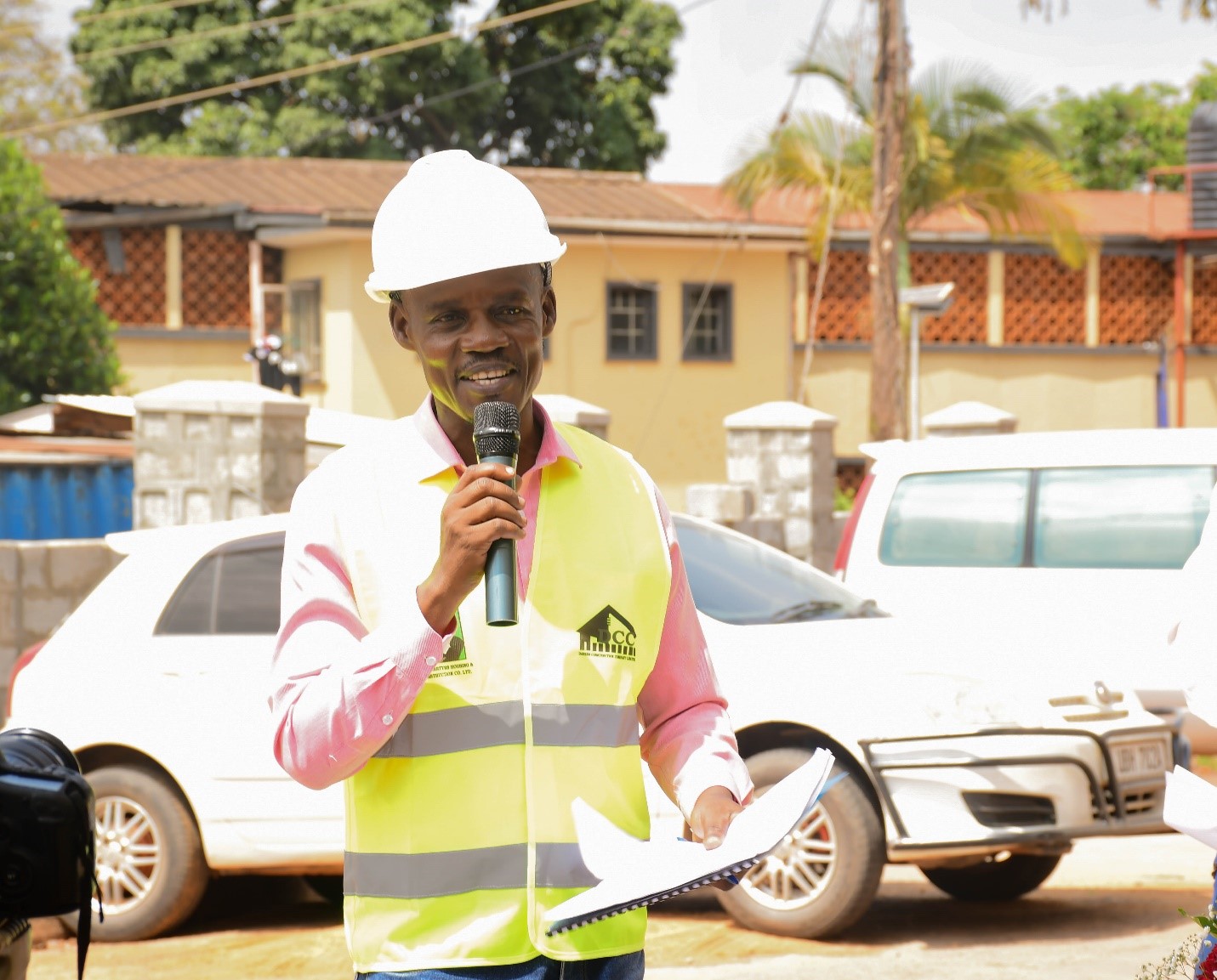 Mr. Barnabas Mabonga spoke on behalf of the instructors of the students and highlighted some of the challenges that needed to be addressed. Official hand over of newly constructed wall fence to Makerere College School executed by technical students pursuing higher diploma courses in Civil Engineering and Architecture under the Uganda Vocational and Technical Assessment Board (UVTAB), enrolled at the Centre for Lifelong Learning and Teaching, College of Education and External Studies (CEES), 12th November 2025, Makerere University, Kampala Uganda, East Africa.