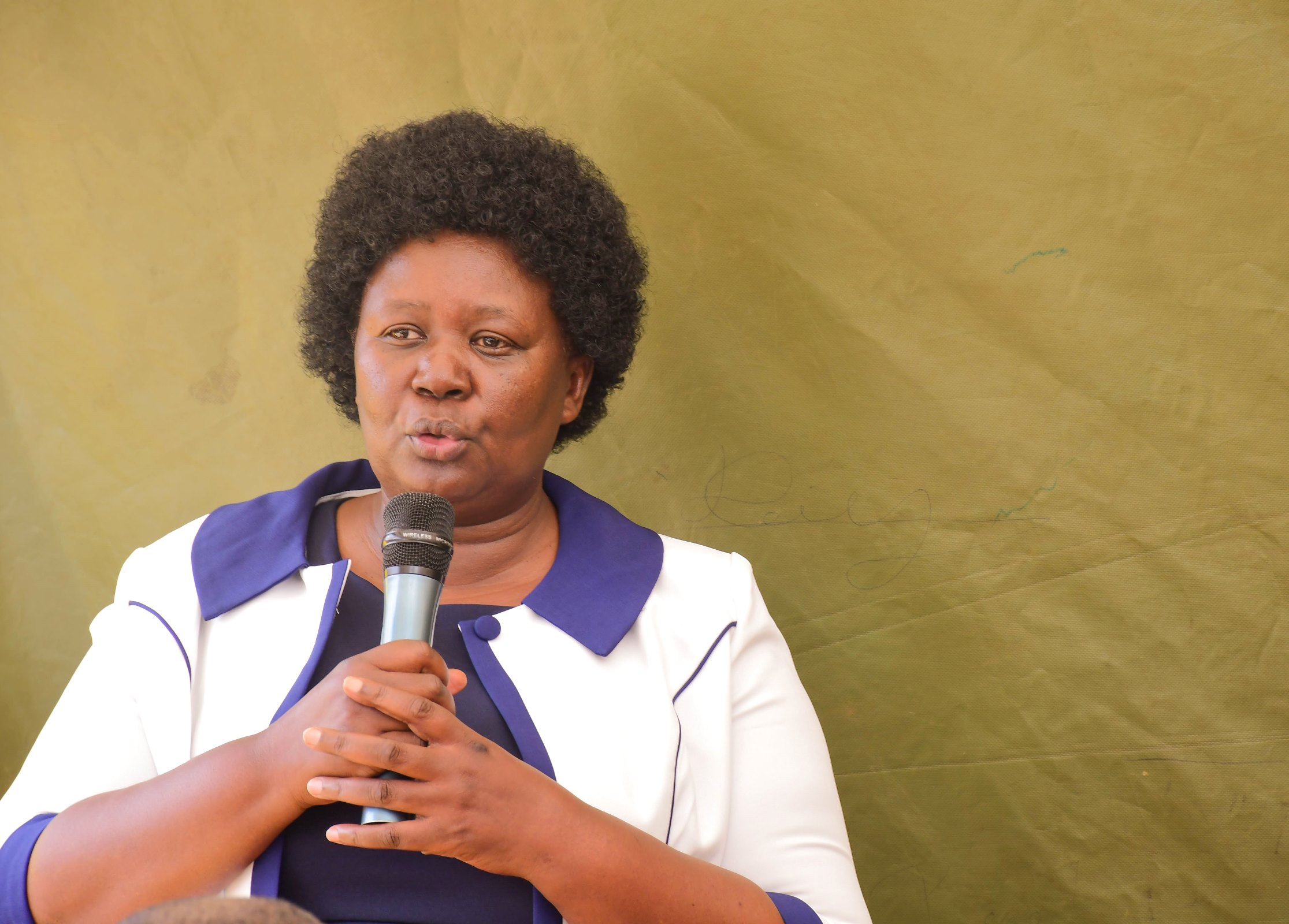 Ms. Jalia Nassazi, Acting Deputy Executive Secretary of UVTAB, highlights the value of integrating real-life projects into the TVET curriculum to enhance hands-on learning and workforce readiness. Official hand over of newly constructed wall fence to Makerere College School executed by technical students pursuing higher diploma courses in Civil Engineering and Architecture under the Uganda Vocational and Technical Assessment Board (UVTAB), enrolled at the Centre for Lifelong Learning and Teaching, College of Education and External Studies (CEES), 12th November 2025, Makerere University, Kampala Uganda, East Africa.