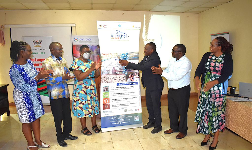 Prof. Winston Tumps Ireeta launching the project. Following successful implementation of the NutriFish Project 2019-2023, Makerere University has been awarded a new grant worth about UGX2 Billion to expand activities and deepen community impact through the NutriFishPlus Project Funded by the International Development Research Centre (IDRC) Australian Centre for International Agricultural Research (ACIAR) under Cultivate Africa’s Future Fund Phase II (CultiAF2), the NutriFishPlus Project seeks to enhance the incomes and livelihoods of fishing communities in Uganda. Launch and Planning Meetings 28th-30th October 2025, Ridah Hotel, Mukono District, East Africa.