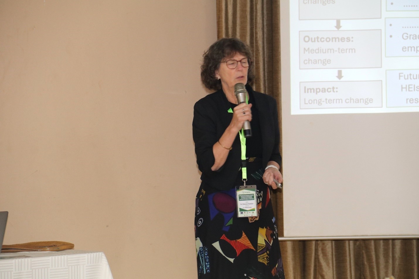 Dr. Denyse Snelder from VU Amsterdam gave remarks at the workshop, highlighting the achievements realized. INSSPIRE, a flagship project at College of Veterinary Medicine, Animal Resources and Biosecurity (CoVAB), Makerere University successful conclusion of three-year implementation journey with a final workshop held on Tuesday, 18th November 2025, at the Imperial Royale Hotel, Kampala Uganda, East Africa.