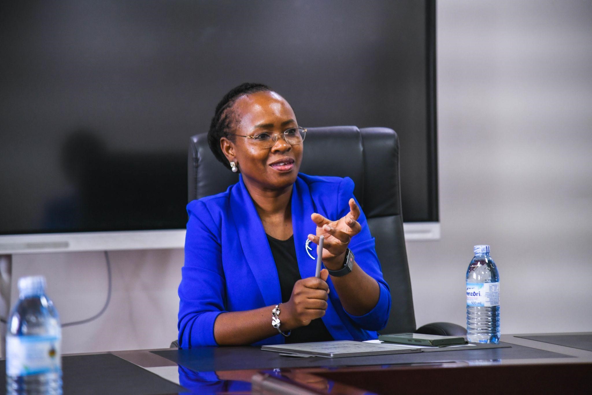 Prof. Sarah Ssali sharing her remarks during the meeting. Makerere University has hosts delegation from Nottingham Trent University (NTU) for high-level discussions focused on strengthening and expanding the long-standing collaboration between the two institutions. The team that was received by Prof. Sarah Ssali, 21st November 2025, Main Building, Makerere University, Kampala Uganda, East Africa.