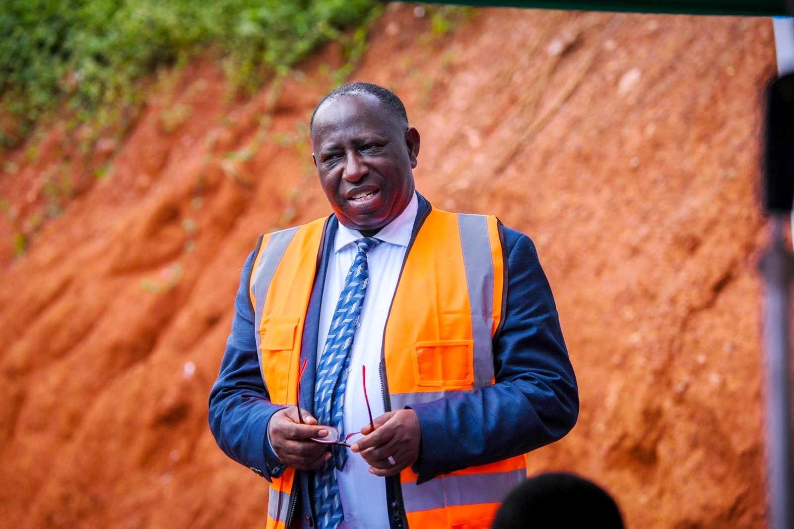 Prof. Charles Ibingira. Makerere University Lung Institute (MLI) Expansion Project (MEP) site handover to CK Associates on 4th November 2025, Mulago Hill, Kampala Uganda, East Africa.