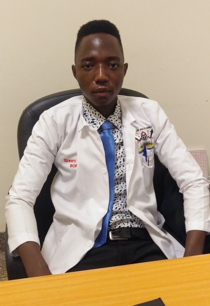 Dr. Ekwaro during his student days at College of Health Sciences at Makerere University. Impact Stories: Dr Ekwaro Ronald, Mastercard Foundation Scholars Program alumnus, Optometrist, committed to enhancing eye health in Uganda. He plans to establish the country's first Myopia Control Centre, dedicated to safeguarding the eye health of young people in Uganda and neighbouring nations, November 2025, Makerere University, Kampala Uganda, East Africa, November 2025, Kampala Uganda, East Africa.