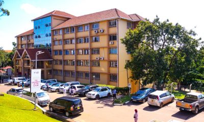 A mid-morning shot of the Senate Building as seen from the Frank Kalimuzo Central Teaching Facility. Date taken: 18th May 2023. Makerere University, Kampala Uganda, East Africa.