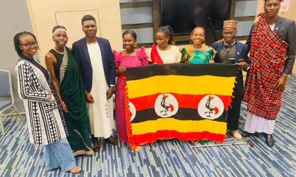 Some of the Makerere University students pose for a group photo during the inaugural For Youth, By Youth Conference in Turkey. From Left to Right: Naomi Ayebale, Sandrah Naikambo, Joel Kirbi, Hope Nyamwiza (Sign Language Interpreter), Helena Nuwagaba, Harriet Tyobo Yake, Harunah Damba, and Michael Emong. Six students from Makerere University, Kampala Uganda, East Africa travelled to Turkey to join 69 peers from other prestigious universities for the inaugural For Youth, By Youth Conference on Conscious Leadership and Global Solidarity organised by the Talloires Network of Engaged Universities, in collaboration with paNhari and Sabancı University, and supported by the Mastercard Foundation, 17th to 18th November 2025. 