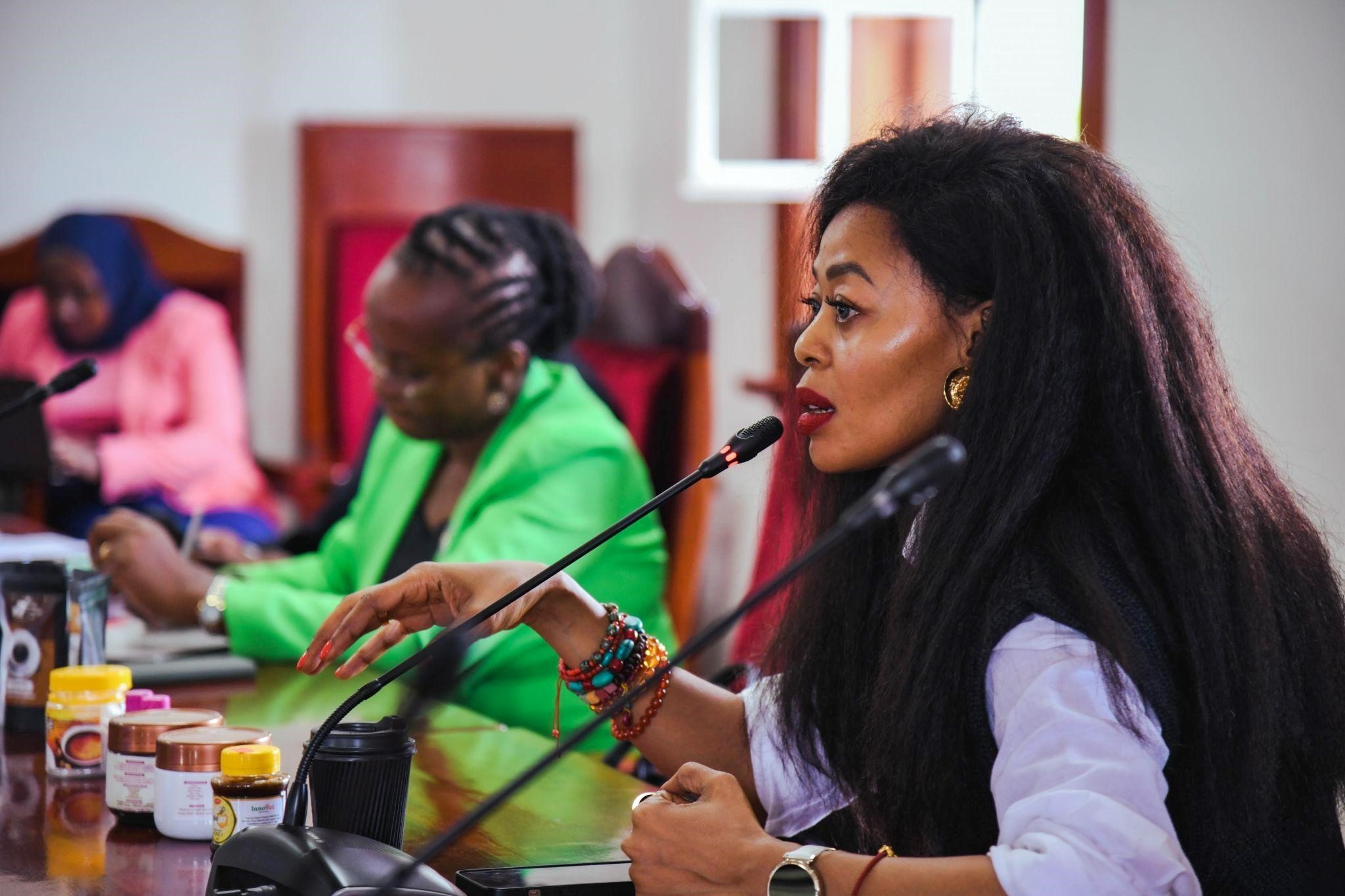 Amb. Judyth Nsababera giving her remarks during the meeting. Makerere University, in a Top Management meeting chaired by Prof. Sarah Ssali, the Acting Vice Chancellor, hosted an important engagement with Uganda’s Consul General to China, Amb. Judyth Nsababera, 26th November 2025, Main Building, Kampala Uganda, East Africa.