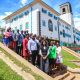 Members of Top Management and Amb. Judyth Nsababera pose for a group photo at the Main Building Staircase on 26th November 2025. Makerere University, in a Top Management meeting chaired by Prof. Sarah Ssali, the Acting Vice Chancellor, hosted an important engagement with Uganda’s Consul General to China, Amb. Judyth Nsababera, 26th November 2025, Main Building, Kampala Uganda, East Africa.