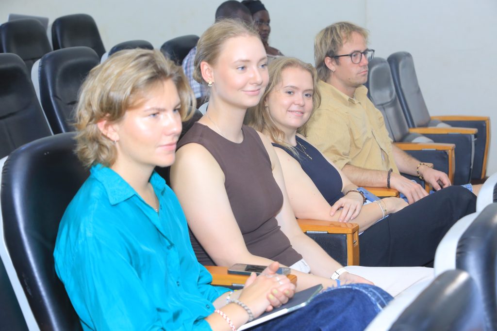 Some of the international students that participated in the symposium. Inaugural College of Agricultural and Environmental Sciences (CAES) Doctoral Symposium, held from 10th to 11th September 2025, School of Food Technology, Nutrition, and Bioengineering Conference Hall, Makerere University, Kampala Uganda, East Africa.