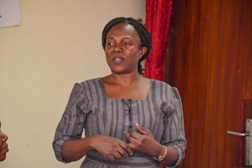 Dr. Rebecca Nambi, Co-Investigator of the project and a Senior Lecturer at Makerere University. Delphi workshop providing a collaborative platform for dialogue on standardisation and harmonisation of Higher Education Access Programmes (HEAP) across institutions, alongside strategies for portability and verification on demand through a HEAP Digital Passport funded by Education Beyond Borders, conducted by researchers from Makerere University and the University of Edinburgh convened 17th December 2025, Kampala Kolping Hotel, Uganda, East Africa.