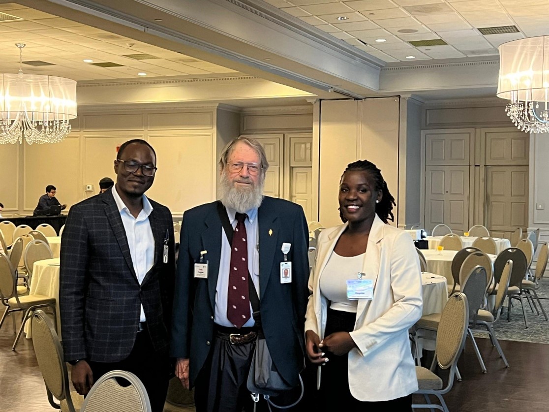 Dr. Muyanja Mark (Left), Prof. Rudy Ruggles (Centre) and Dr. Melanie Magoba, 3rd year Psychiatry resident. Makerere University College of Health Sciences (MakCHS), Kampala Uganda, East Africa continues to advance its internationalization agenda by strengthening cross-border partnerships and expanding student and staff mobility in response to global health training needs.