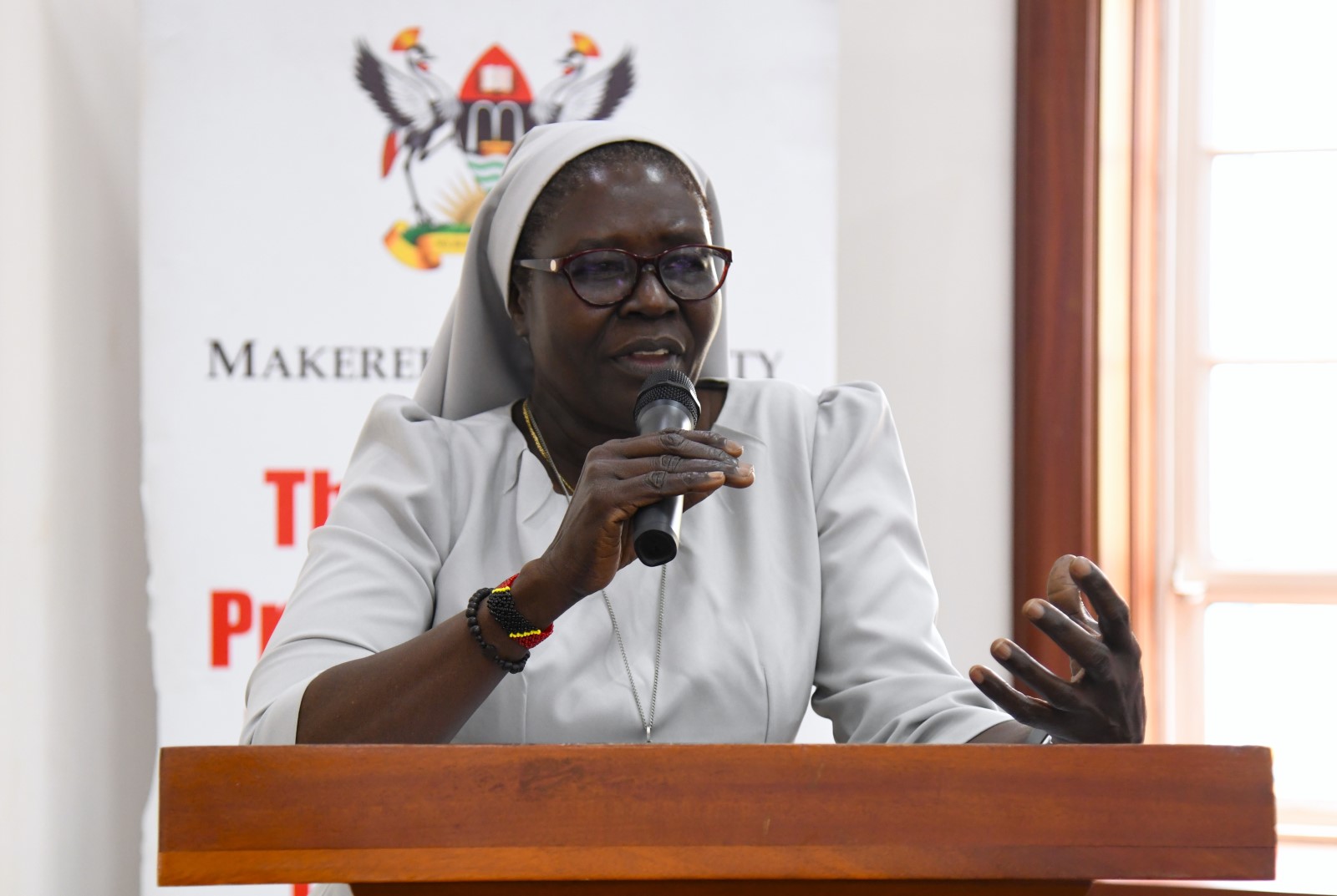 Prof. Rev. Sr. Dominica Dipio. College of Humanities and Social Sciences (CHUSS) on 11th December 2025 celebrated the launch of five scholarly books, marking a significant milestone in the College’s contribution to academic research and discourse, Senior Common Room, Main Building, Makerere University, Kampala Uganda, East Africa.