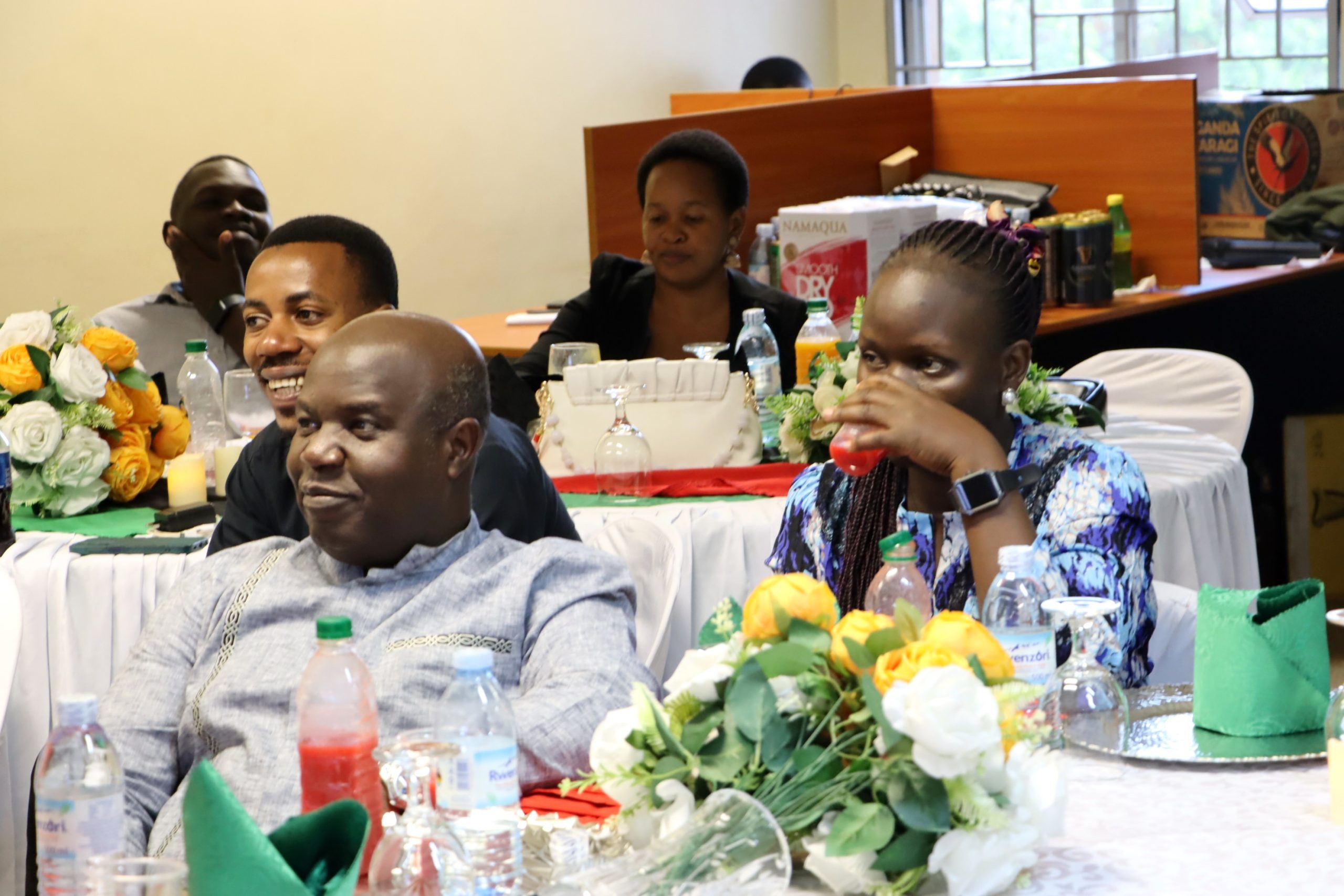 Some of the IGE fellows attending the event. Environment for Development (EfD) Uganda Centre at Makerere University taking stock of 2025 achievements and outlining strategic direction for 2025–2029, with a strong focus on energy transition, climate change, and sustainable natural resource management, Yusuf Lule Central Teaching Facility, Kampala Uganda, East Africa, 19th December 2025.