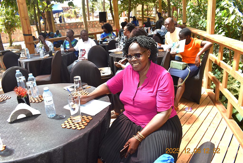 Ms. Nelly Badaru, Gender Expert on the NutriFishPlus Project during the National Fisheries and Aquaculture dialogue. Makerere University, through the College of Natural Sciences (CoNAS), recognized for its outstanding contribution to the development of the fisheries sector in Uganda, award was presented during the Sustainable Fisheries, Aquaculture, and Environmental Awards Ceremony at the 7th edition of the Jinja Fish Festival, 6th–7th December 2025, Across the Nile Resort, along the banks of the River Nile, Njeru Municipality, Buikwe District, Uganda, East Africa.