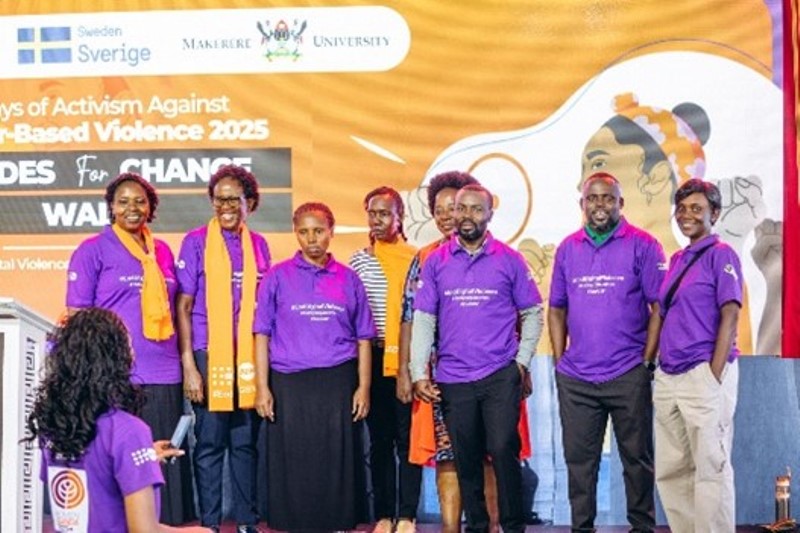 Makerere University in partnership with Embassy of Sweden in Uganda and UNFPA in Uganda hosted the "Strides for Change" Activism walk and official unveiling of the 2025 16 Days of Activism campaign on Monday 24th November, 2025.