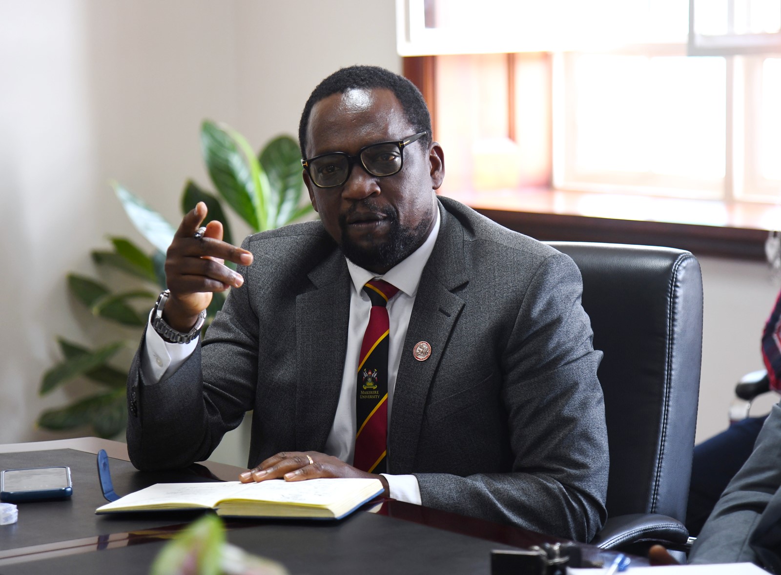 Prof. Bruce Kirenga. Makerere University Health User Committee (Mak-HUC)—established by the Vice Chancellor in 2022 as part of his strategic mandate to strengthen and oversee the University’s health service delivery-official handover of status report, 11th December 2025, Main Building, Kampala Uganda, East Africa.