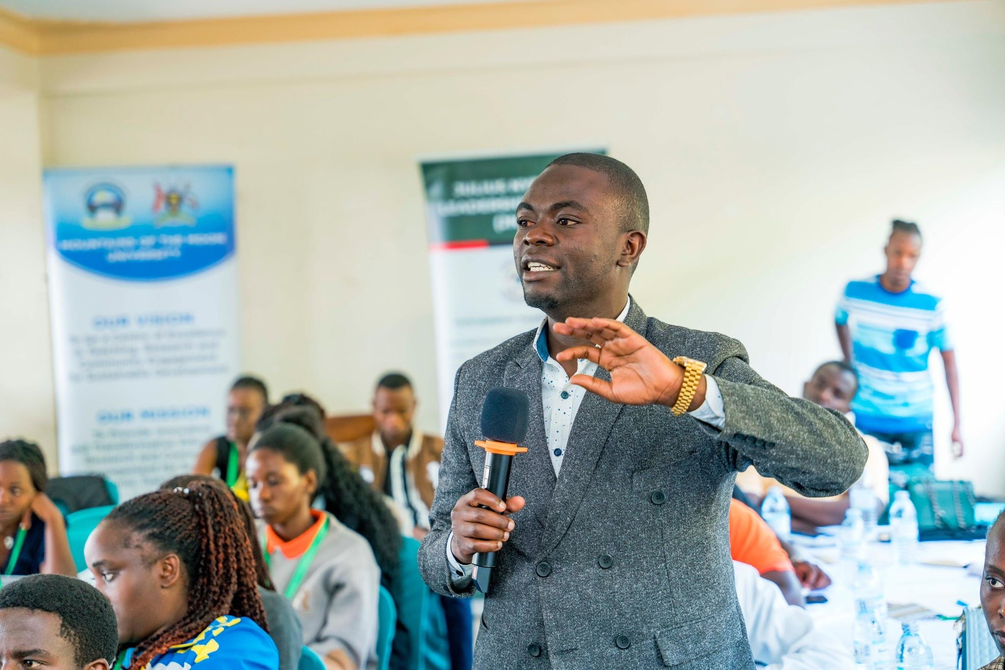 Mr. Ivan Hurira, Speaker of the Regional Youth Parliament. Makerere University, Julius Nyerere Leadership Centre (JNLC) in partnership with the United Nations Development Programme (UNDP), three-day comprehensive leadership training targeting youth, young women, and local council leaders for more than 70 participants starting 4th December 2025 at Mountains of the Moon University (MMU) in Fort Portal City Uganda, East Africa.