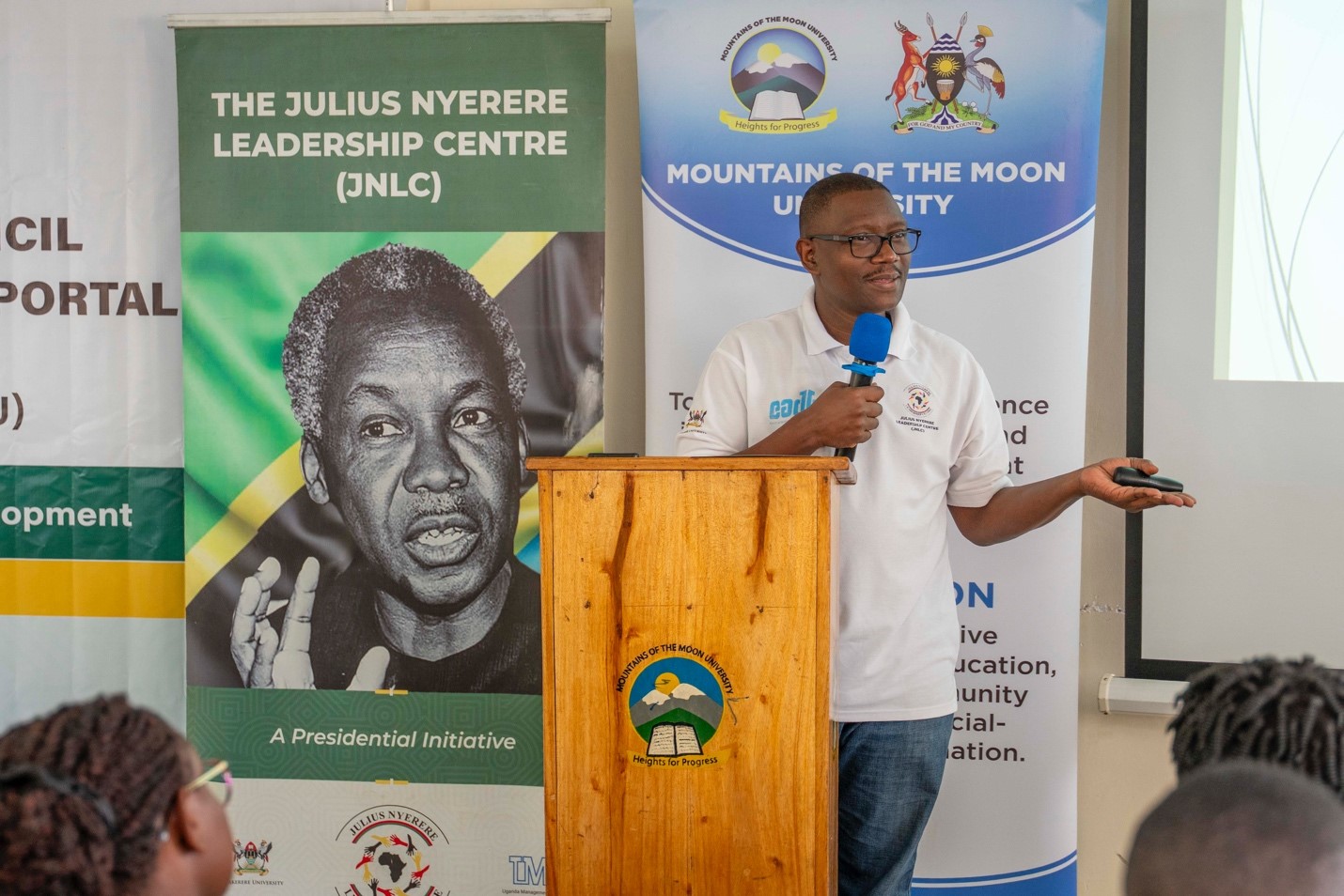 Facilitator: Mr. Henry Kasacca. Makerere University, Julius Nyerere Leadership Centre (JNLC) in partnership with the United Nations Development Programme (UNDP), three-day comprehensive leadership training targeting youth, young women, and local council leaders for more than 70 participants starting 5th December 2025 at Mountains of the Moon University (MMU) in Fort Portal City Uganda, East Africa.