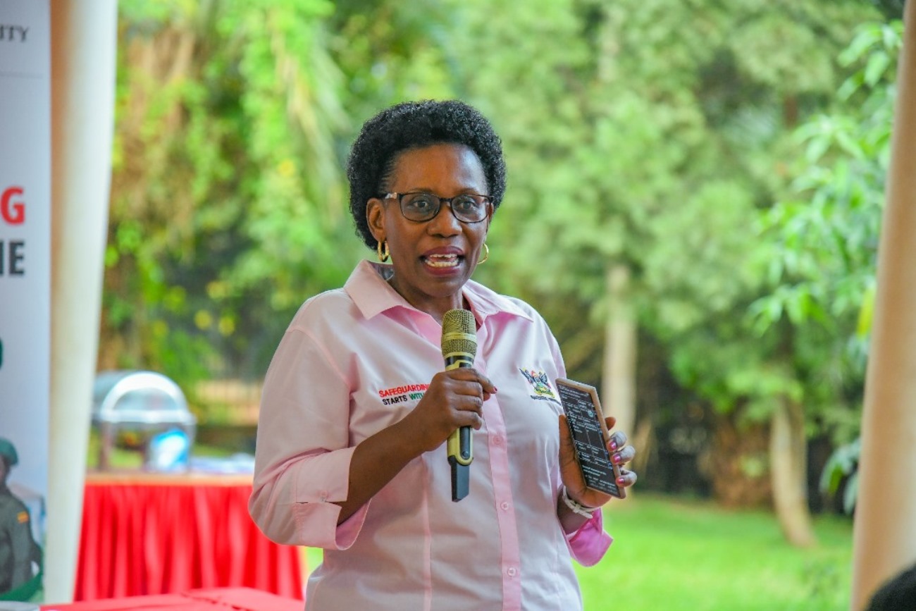 Prof. Justine Namaalwa. Makerere University student and staff Safeguarding Champions celebration of Semester One achievements, 28th November 2025, Makerere Institute of Social Research (MISR) Gardens, Kampala Uganda, East Africa.