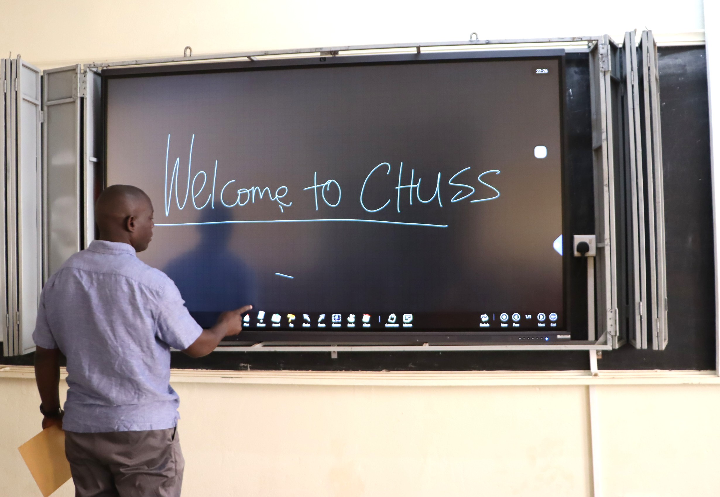 College of Humanities and Social Sciences (CHUSS) invests over UGX 100 million in acquisition and installation of state-of-the-art interactive smart screens, marking a major step in strengthening digital teaching and learning at Makerere University, Kampala Uganda, East Africa.