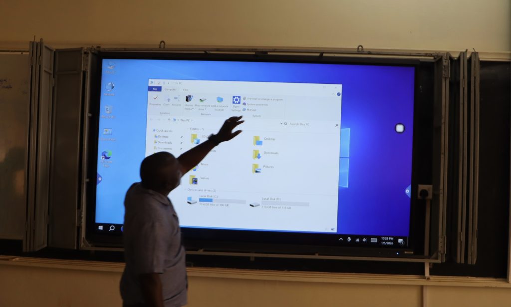 College of Humanities and Social Sciences (CHUSS) invests over UGX 100 million in acquisition and installation of state-of-the-art interactive smart screens, marking a major step in strengthening digital teaching and learning at Makerere University, Kampala Uganda, East Africa.