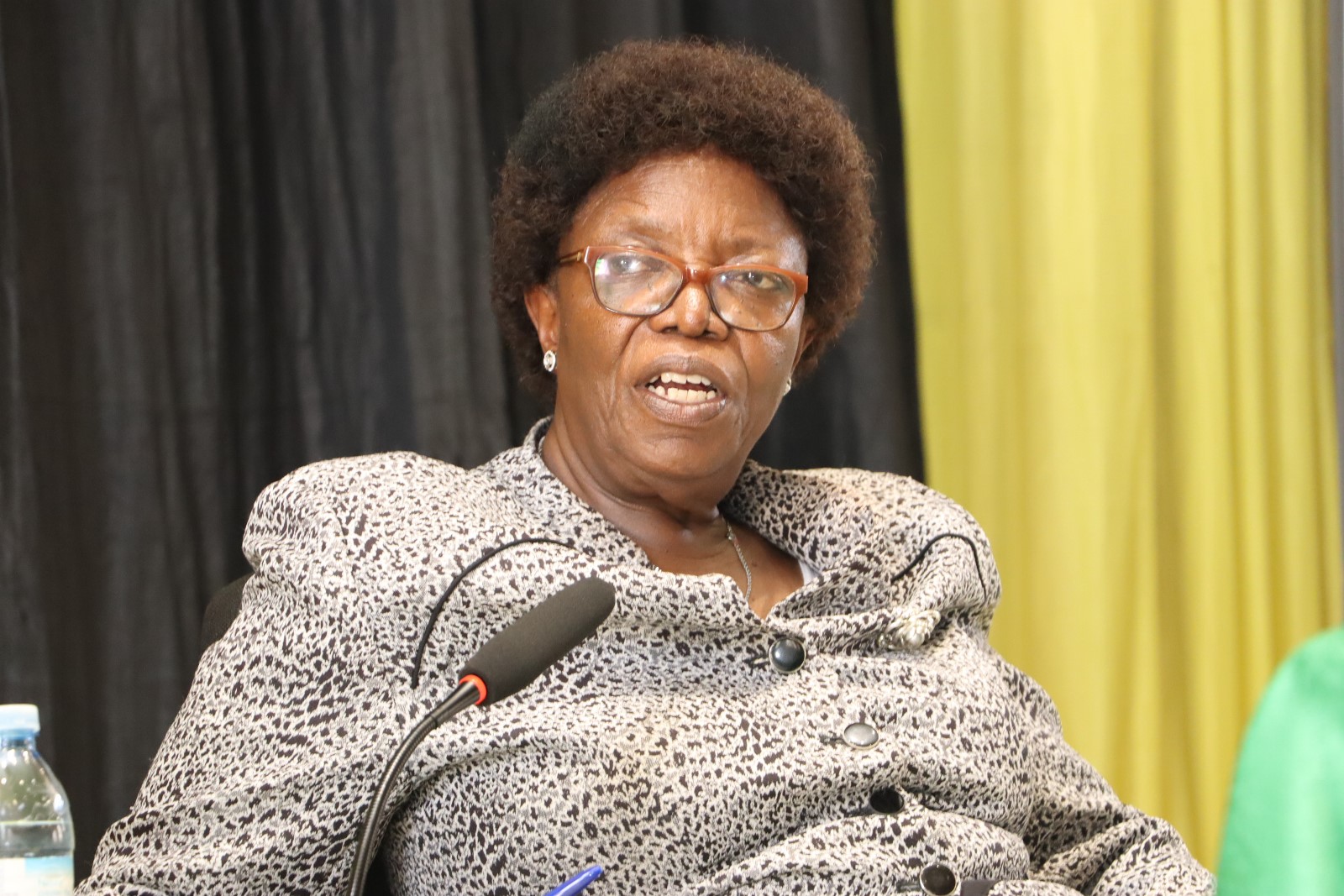 Prof. Mary Okwakol. National Council for Higher Education (NCHE) validation meeting of the draft minimum standards for implementing Competence-Based Education (CBE) in Higher Education Institutions, Yusuf Lule Central Teaching Facility Auditorium, 23rd January 2026, Makerere University, Kampala Uganda, East Africa.