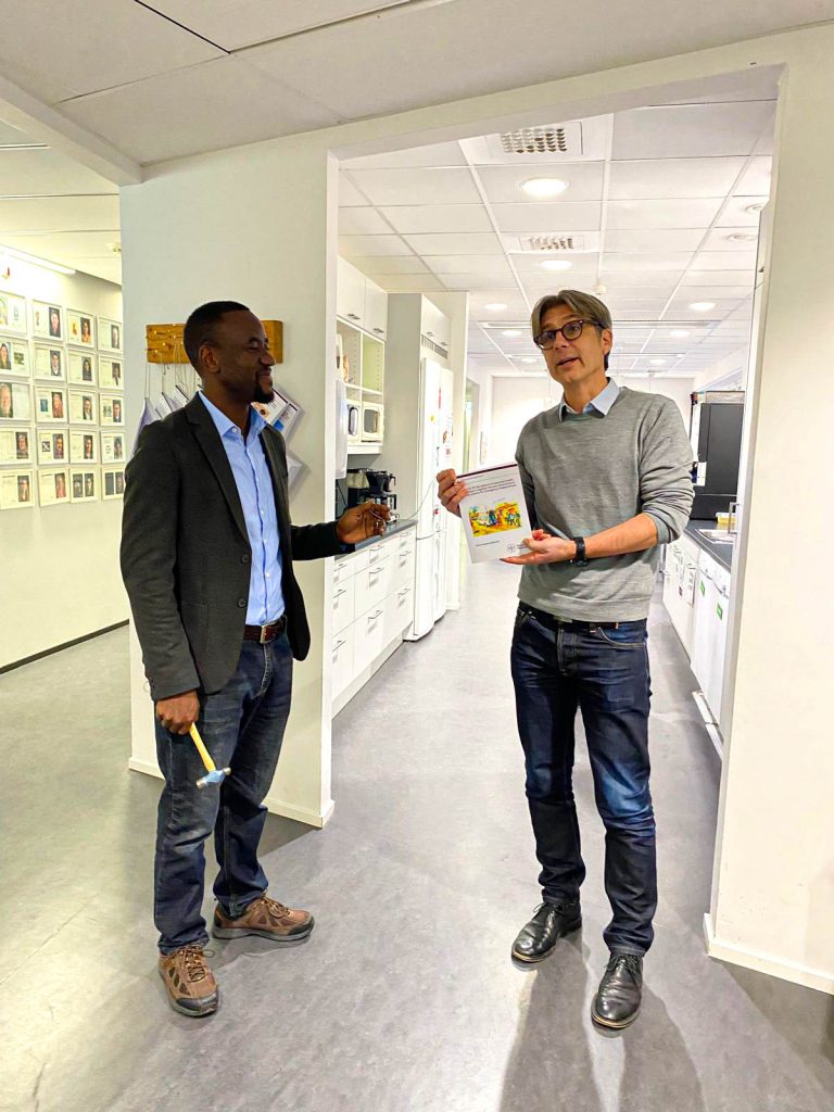 Kabwama’s Principal Supervisor, Professor Tobias Alfvén of the Department of Global Public Health, Karolinska Institutet, congratulates him on the milestone.